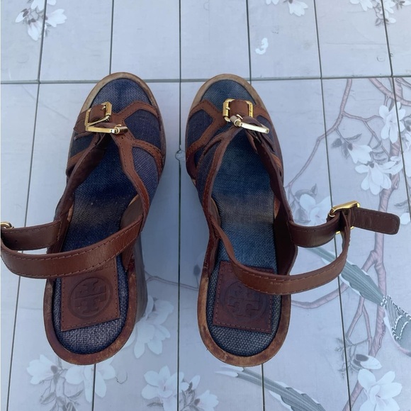 Tory Burch Brown and Black Heels - Picture 2 of 9